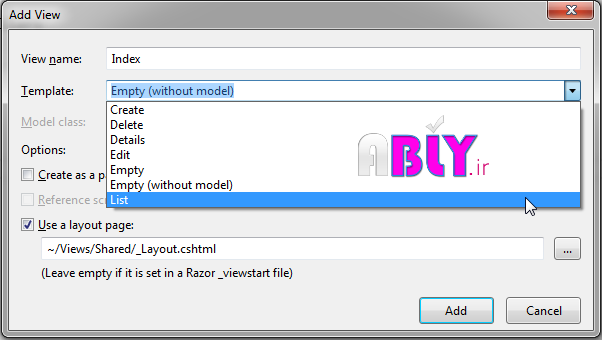 add view folder