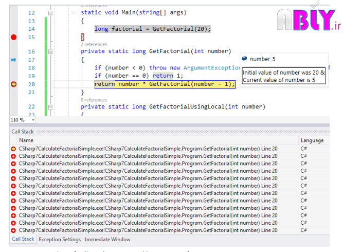 call stack in c sharp