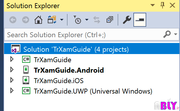 create new xamarin