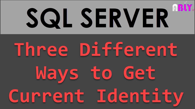 identity in sql
