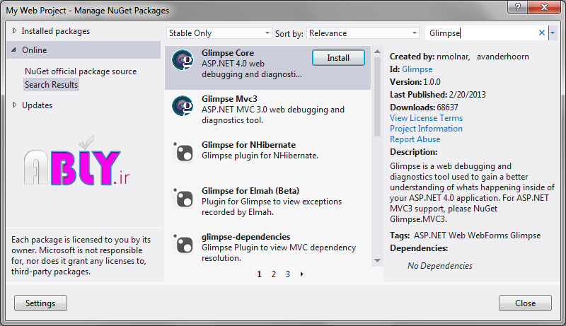 manageNuGetPackages