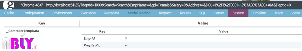 session tab in glimpse