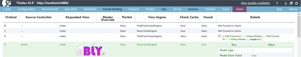 view tab in glimpse