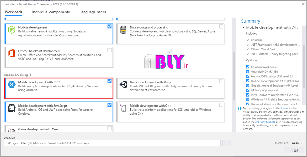 vs2017-xamarin
