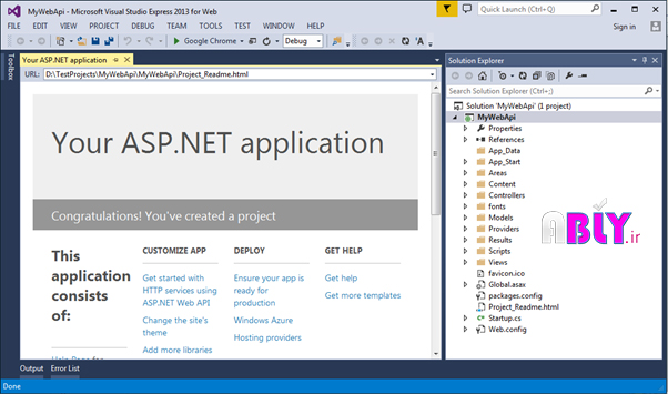 web api project
